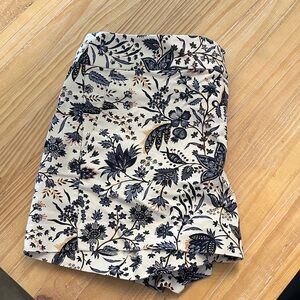LOFT Cream Floral Print Women's Shorts